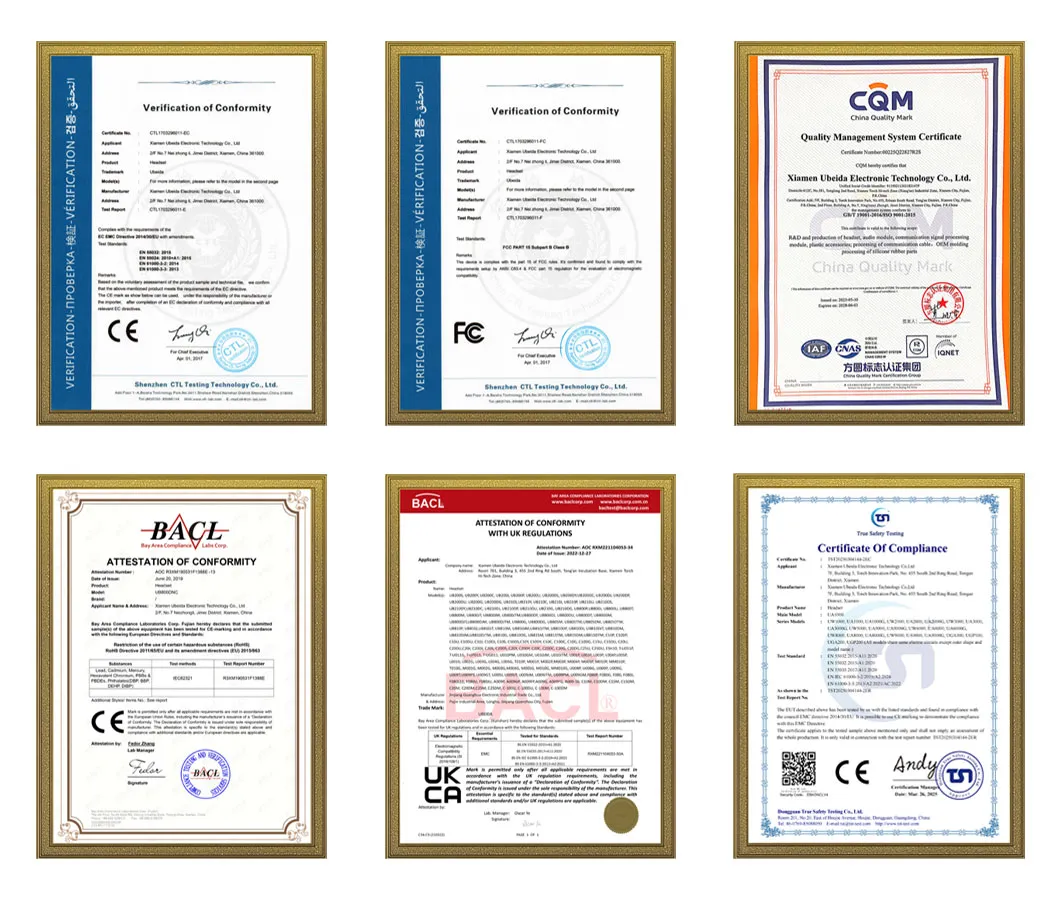 Certifications