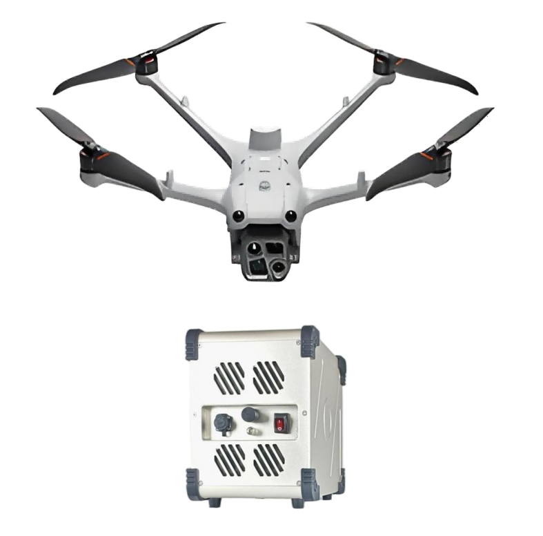 Feiying New Tether Power Compatible Dji M4td Drone Power System, Providing Long Endurance Uninterrupted Power Supply Wiith High-Power Floodlight. G12-55m-L6