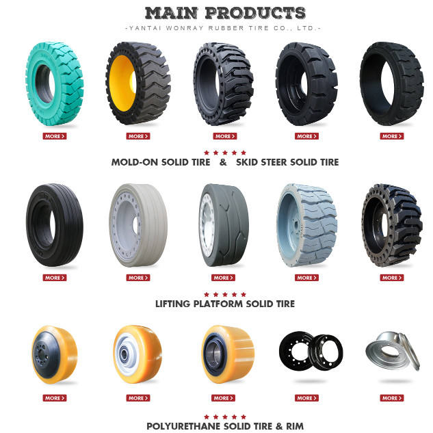 Tyre Manufacturer Ground Support Equipment Industrial Trailer Solid Rubber Tires and Wheels 400 8 3.75 8 Inch in China