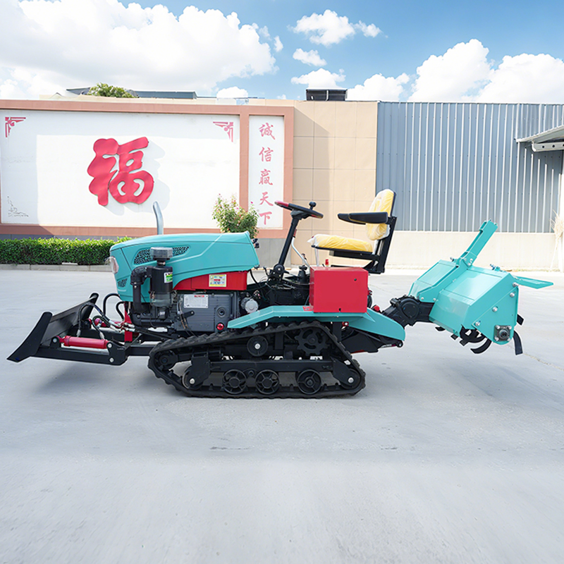 Premium Crawler Rotary Tiller Agricultural 35HP Rotary Tiller Gearbox Crawler Type Rotavator for Weeding Ditching Plowing