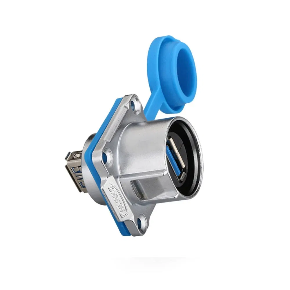 Lp24 USB3.0 Data Aviation Cable Plug Socket Signal Bayonet Type Cnlinko Connector