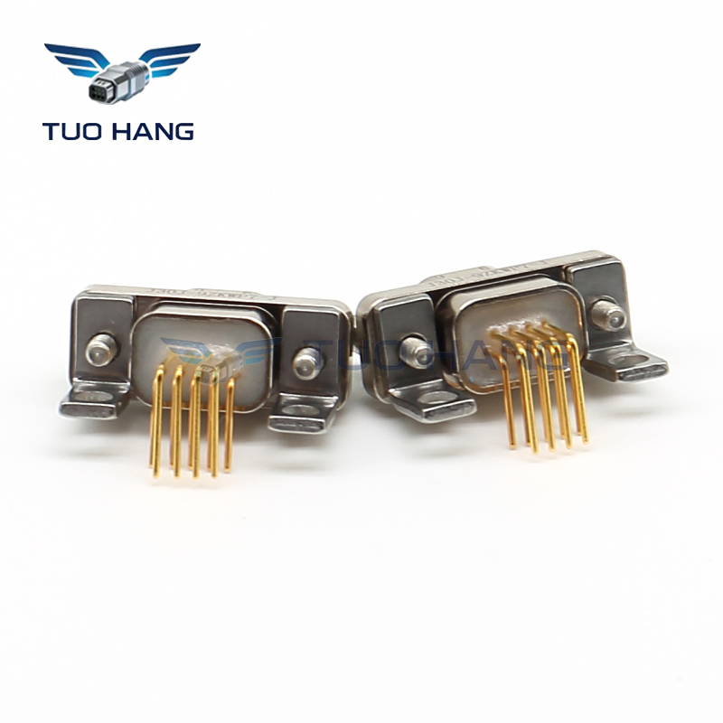 Space-Saving J30j-9zkwp7-J Rectangular Connector 9 Pole Micro-D 90 Degree Header Designed for Mdm Series Replacement in Flight Control Avionics