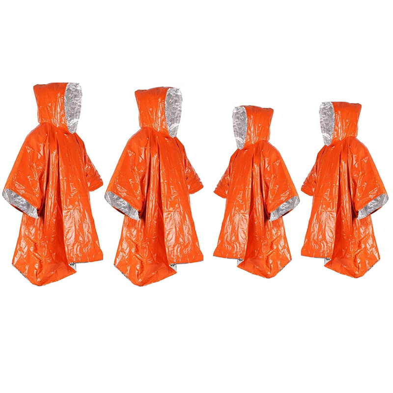 OEM/ODM Reusable Weather-Resistant Emergency Rain Cape for Survival Kits