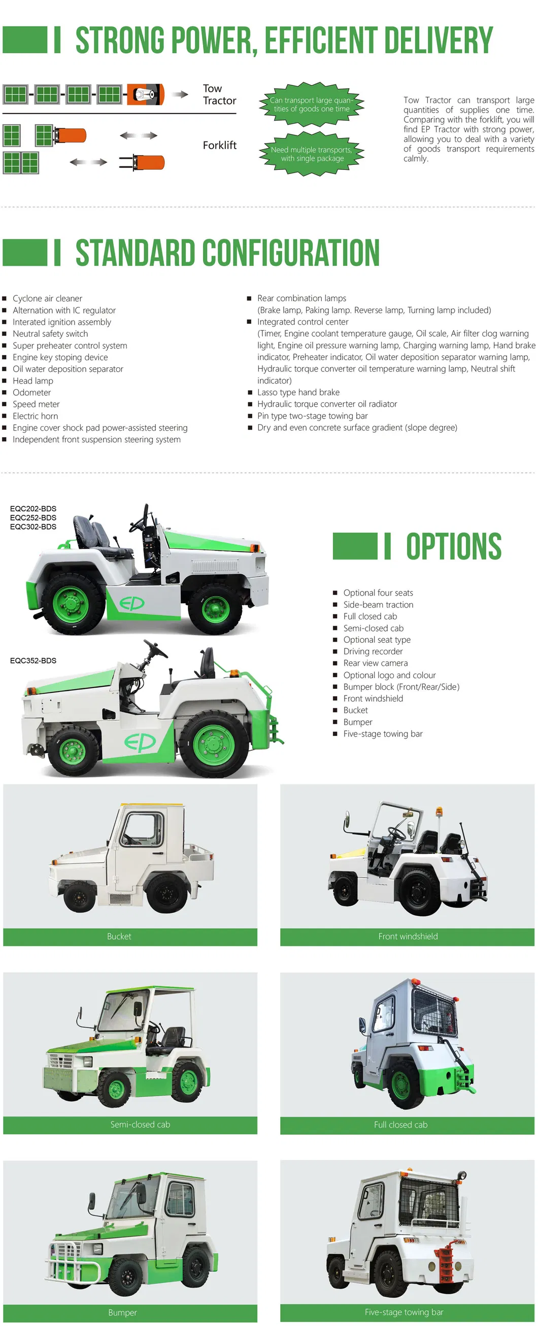 Towing Tractor Dimensions
