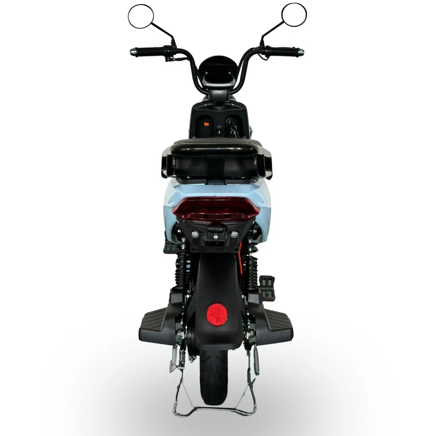 Cold Weather Electric Motorcycle Features Heated Hand Grips and Battery Thermal Management for Winter Operation