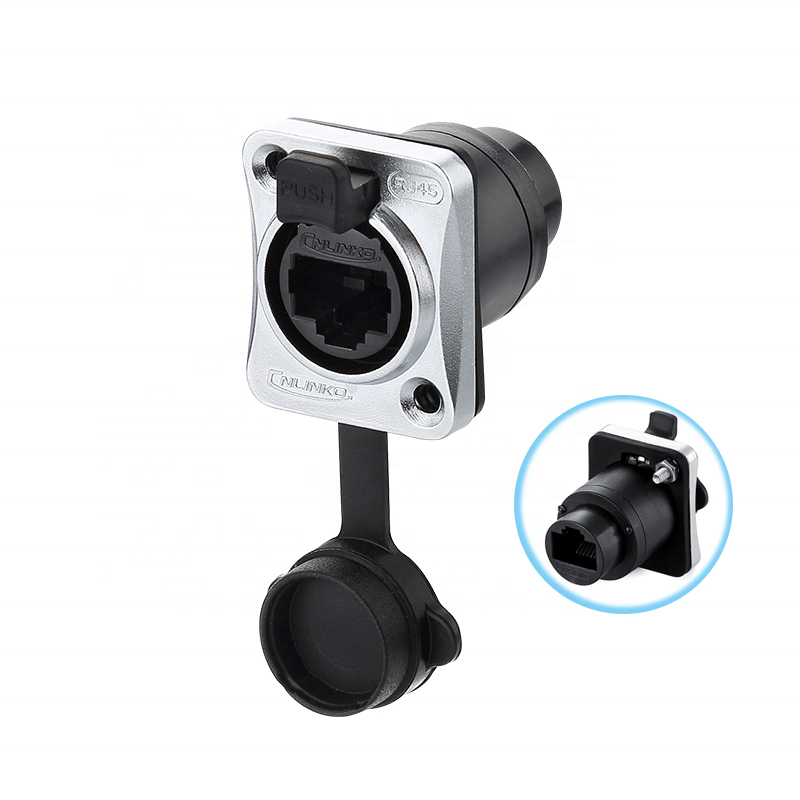 Yt-RJ45 Ethernet Network Adapter Waterproof Aviation Plug Data Transmission Cnlinko Electrical Connector