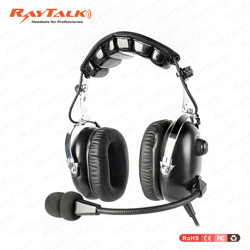 Noise Cancelling Aviation/Helicopter Headset with Nexus Plug