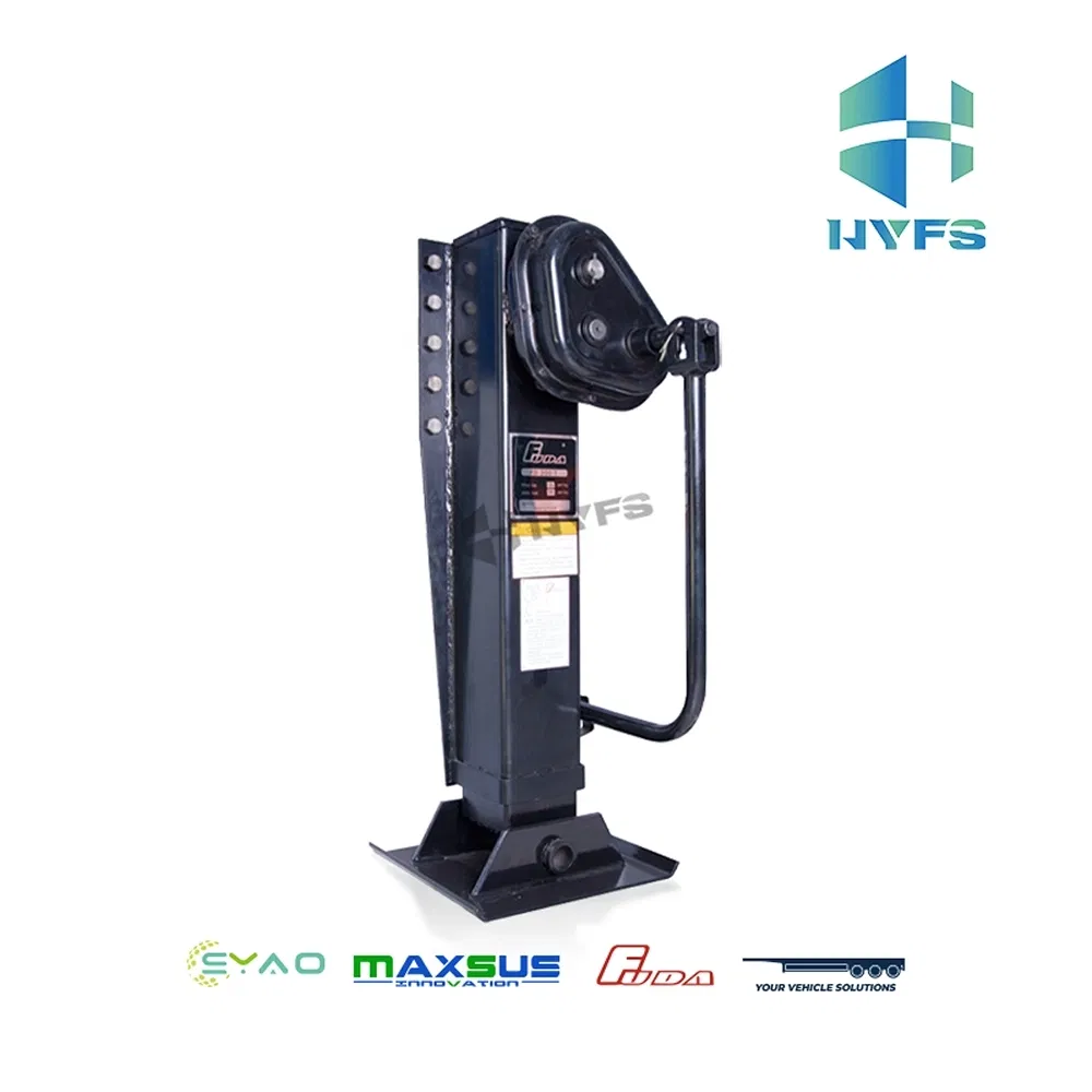 Car Part Weather-Resistant Coated 28-Ton Lifting Capacity Hydraulic Lightweight Aluminum Truck Trailer Support Landing Gear for Box Trailer Secure Standstill