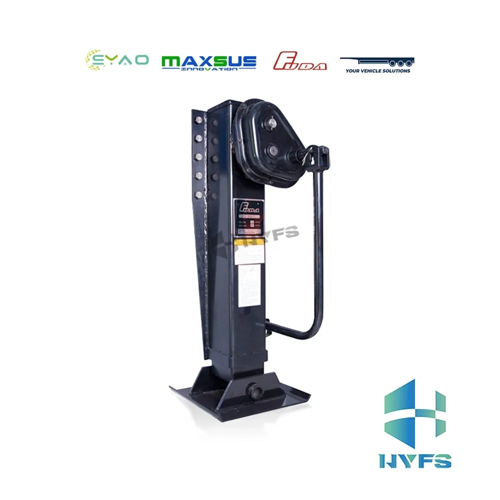 Car Part Powder-Coated 28-Ton Heavy Duty Truck Trailer Outboard Support Landing Gear with Sand Shoe for Semi Trailer Parking Support