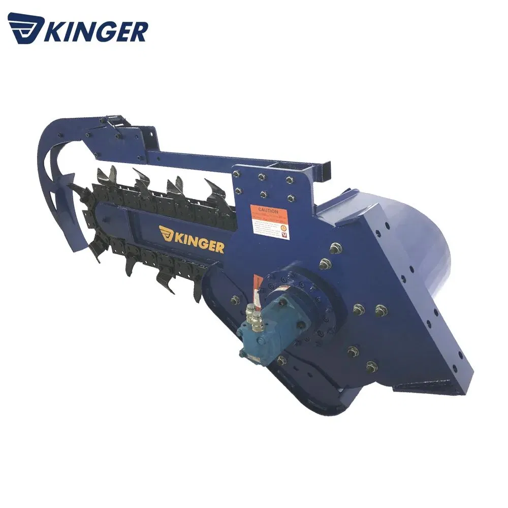 Kinger Best Agricultural Equipment Farmland Ditching Tractor Chain Trencher Factory Directly Sale Passed CE ISO