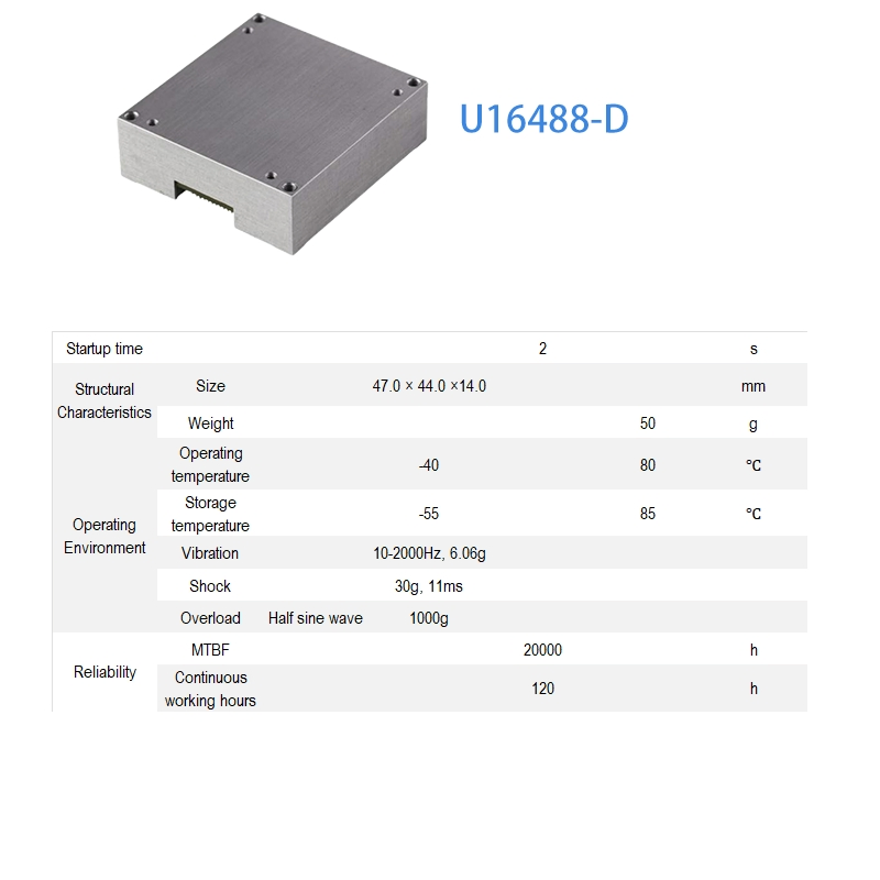 U16488-D High Precision 10-Axis Mems Imu Inertial Measurement Module for Navigation and Motion Control