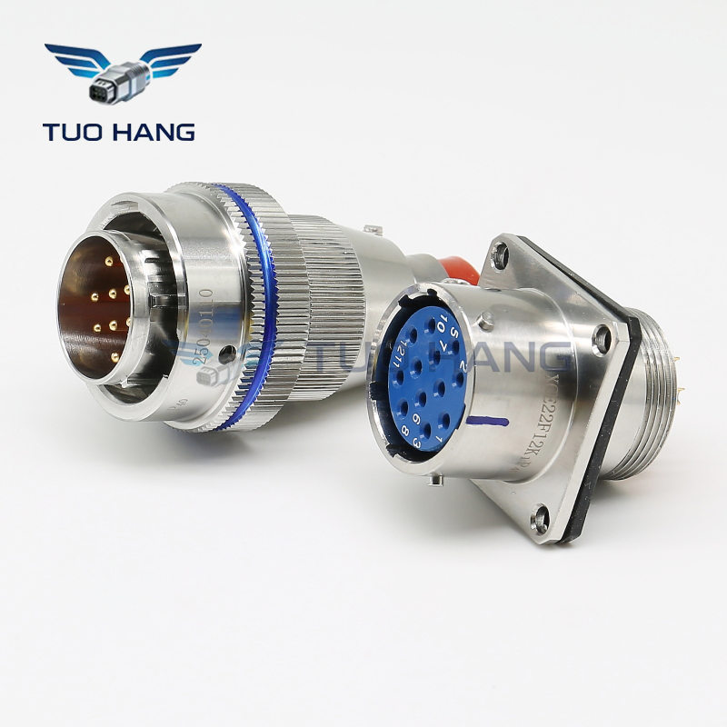 Heavy-Duty Bus Xce22f12K1p40 Xce22t12z1p40 Circular Connector 12 Pole Power Link