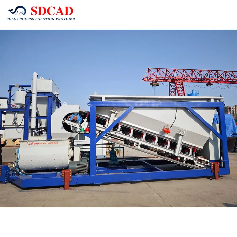 90m3/H High Capacity Batching Plant Integrated Steam Heating System -40°C Workable Stock in Factory