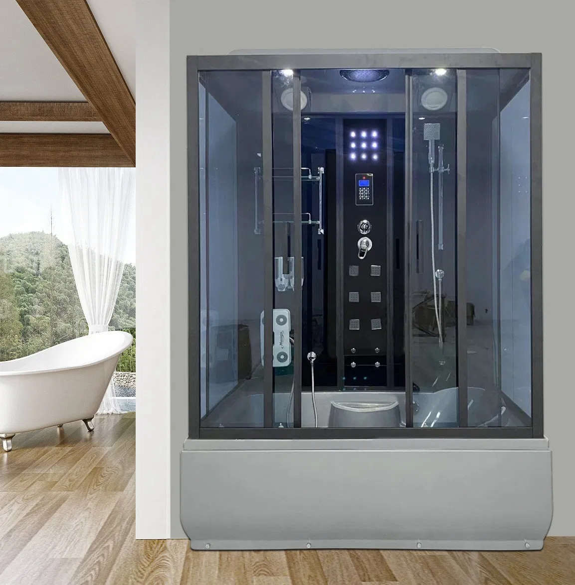 Stylish Shower Cabin Designed for Small Spaces and Maximum Comfort