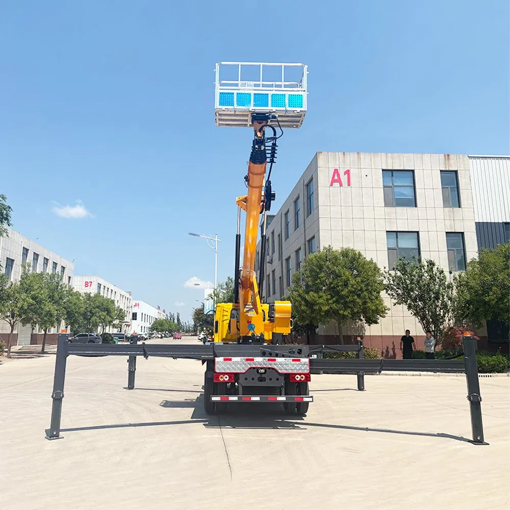 All Weather Aerial Work Platform Truck Enclosed Cabin Heating System Cold Climate Operation