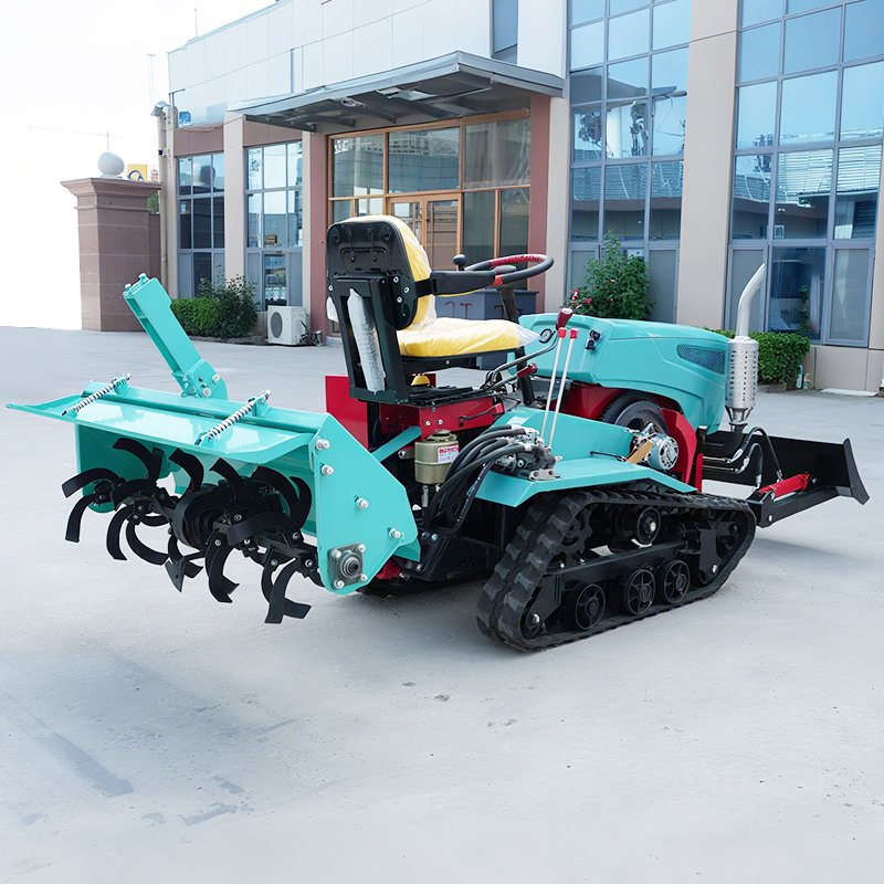 Premium Crawler Rotary Tiller Agricultural 35HP Rotary Tiller Gearbox Crawler Type Rotavator for Weeding Ditching Plowing