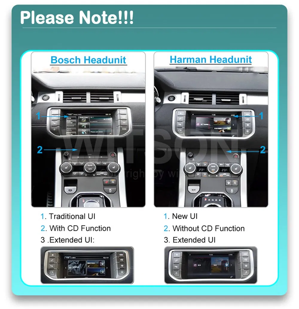 Witson Android 13 for Range Rover Evoque L551 L538 2012-2020 Car Multimedia Stereo GPS Carplay Player Auto Radio Navigation WiFi Auto Radio Navigation