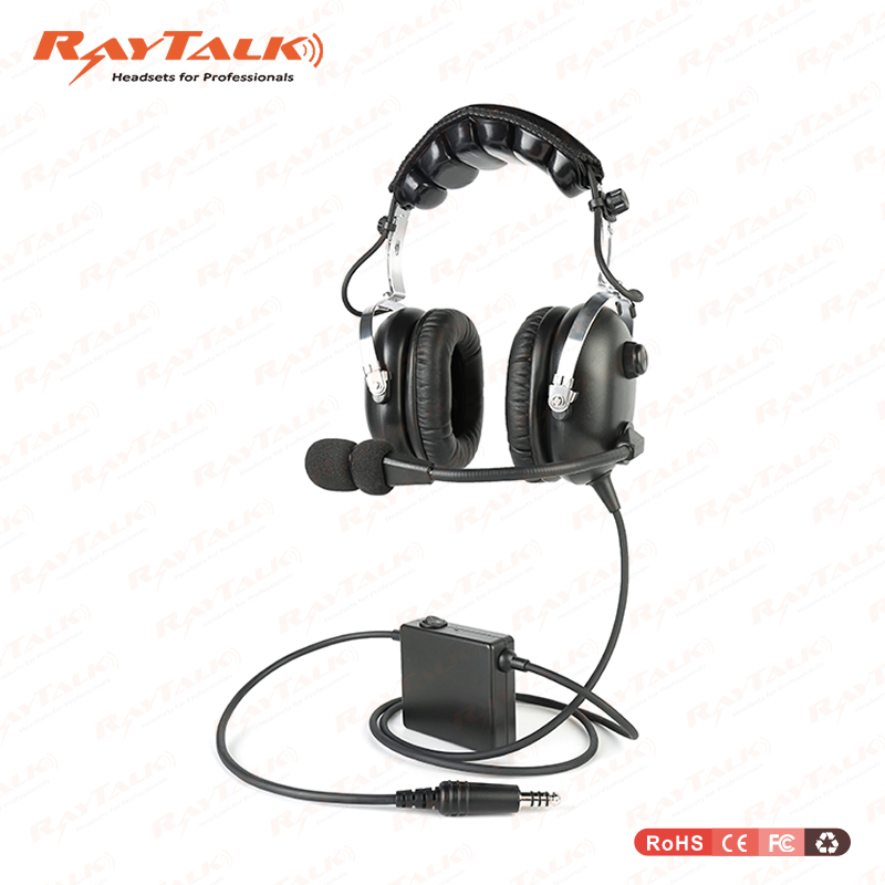 Helicopter Aviation Pilot Headsets with U174/U Plug for General Aircraft