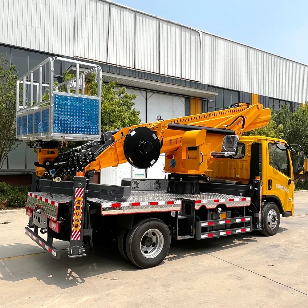 All Weather Aerial Work Platform Truck Enclosed Cabin Heating System Cold Climate Operation