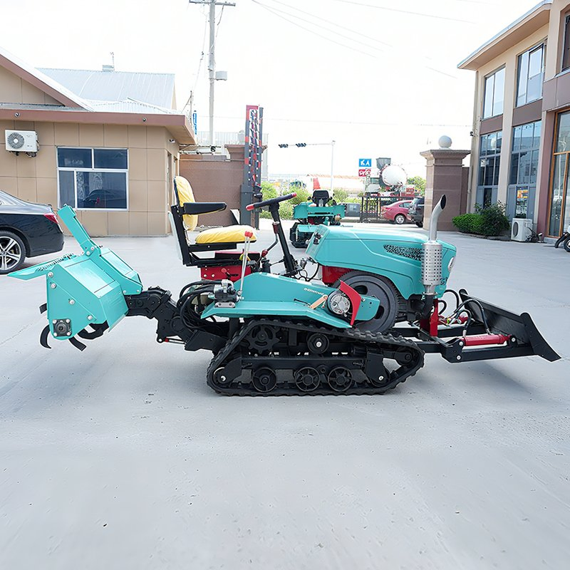 Premium Crawler Rotary Tiller Agricultural 35HP Rotary Tiller Gearbox Crawler Type Rotavator for Weeding Ditching Plowing