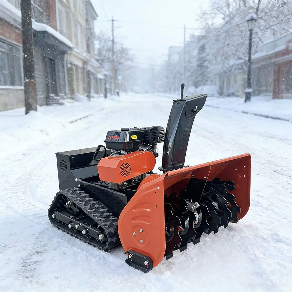 Low Temperature Cold Start Diesel Snow Removal Equipment Remote Control Snow Blower for Extreme Weather Operation