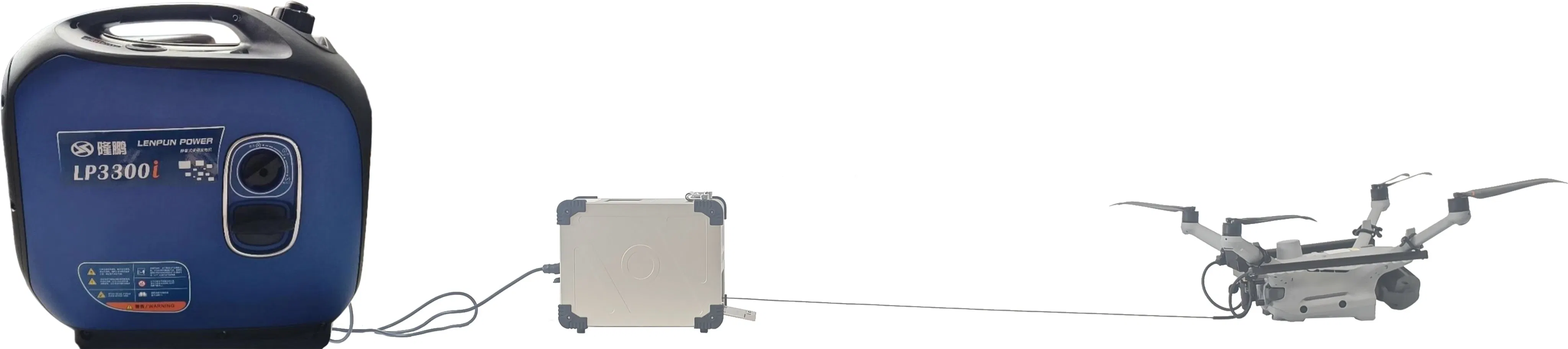 Feiying New Tether Power Compatible Dji M4d Drone Power System, Providing Long Endurance Uninterrupted Power Supply Wiith High-Power Floodlight. G12-55m-L6