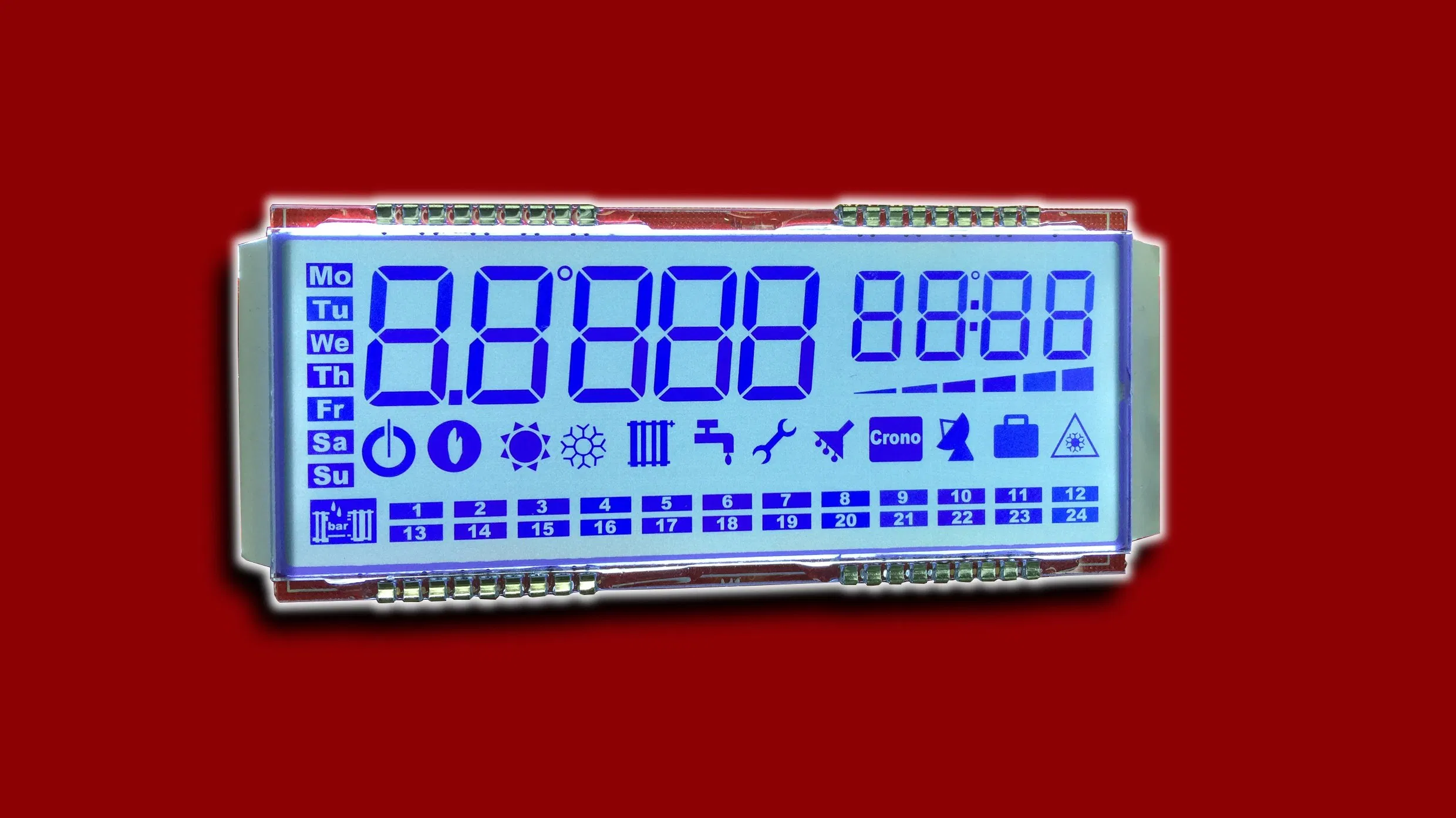 240*80 Graphic LCD Module FSTN 6h Super Wide Temperature Industrial Display Low MOQ
