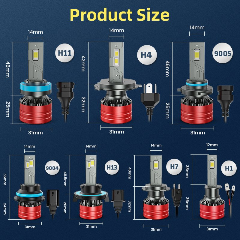 Car LED Headlight Super Bright Car Light System for Headlight