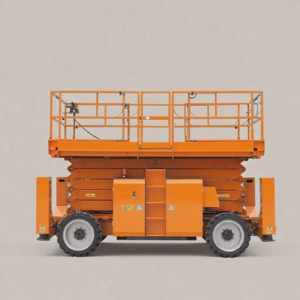 OEM Mobile Hydraulic Self Propelled Scissor Lift for Aircraft Maintenance