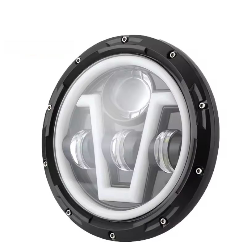 Rock Lamp off Road 7 Inch V Shape IP68 Waterproof 12-24 DC White Color Motorcycle Lighting System