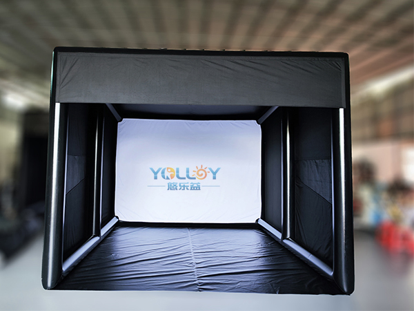 Outdoor Inflatable Golfshot Simulator Tent with Hitting Screen