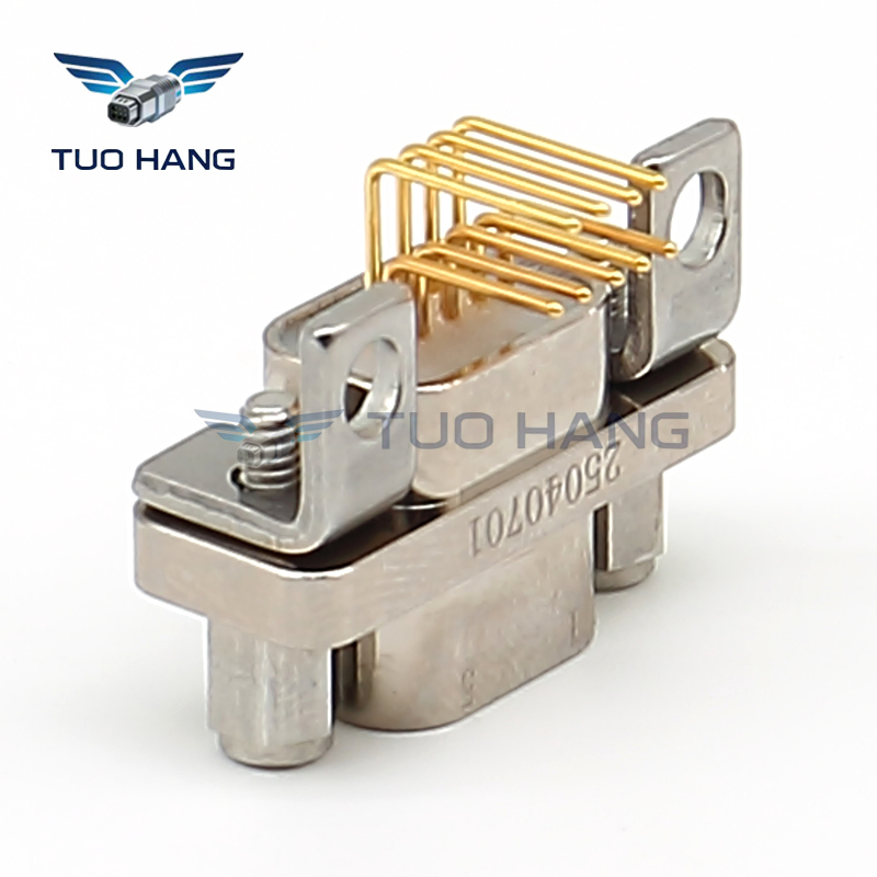 Space-Saving J30j-9zkwp7-J Rectangular Connector 9 Pole Micro-D 90 Degree Header Designed for Mdm Series Replacement in Flight Control Avionics