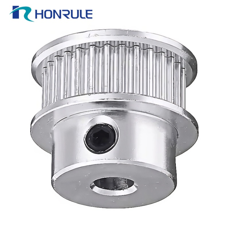 CNC Machining Timing Pulley Htd 3mm 5mm 8mm T5 T10 At5 At10 Mxl XL L Aluminum Steel Synchronous Pulley OEM ODM Support Custom Pulley Gear