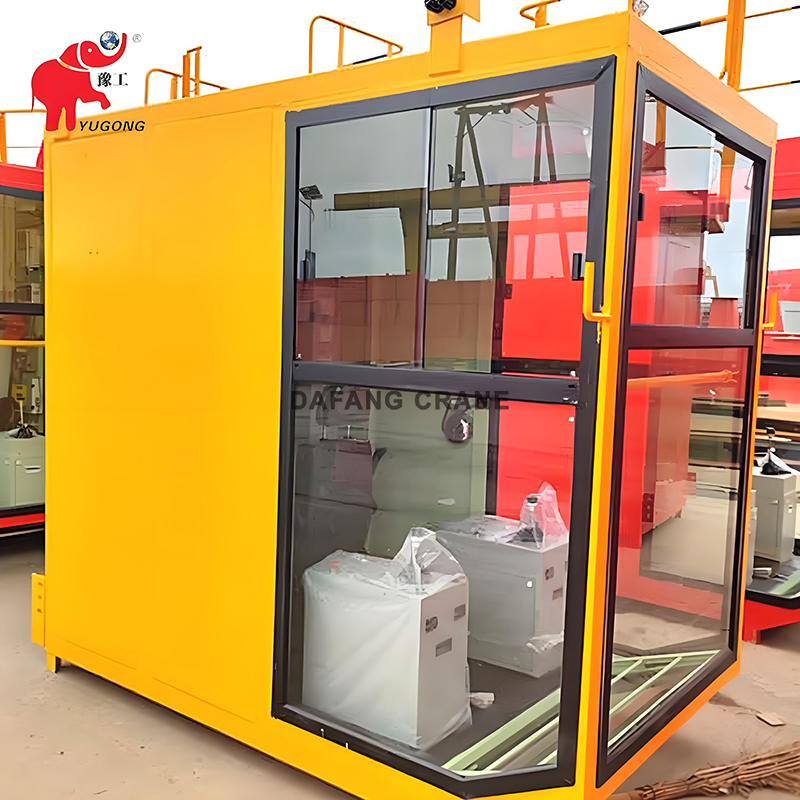 Advanced Design Overhead Crane Operator Cabin Ergonomic Layout Reinforced Structural Frame Impact Resistant Glass High Comfort User Friendly Controls Crane Cab