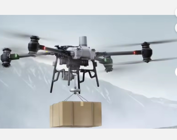 Autonomous Industrial Delivery Drone - GPS Navigation for Factory Supplies Uav