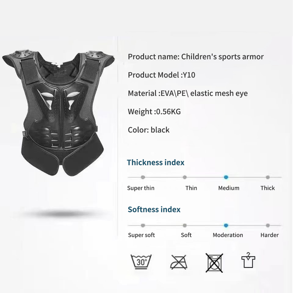 Wholesale Manufacturers' Protective Clothes Children Breathable off-Road Vehicle Riding Gear Back Support Anti-Fall Motorcycle