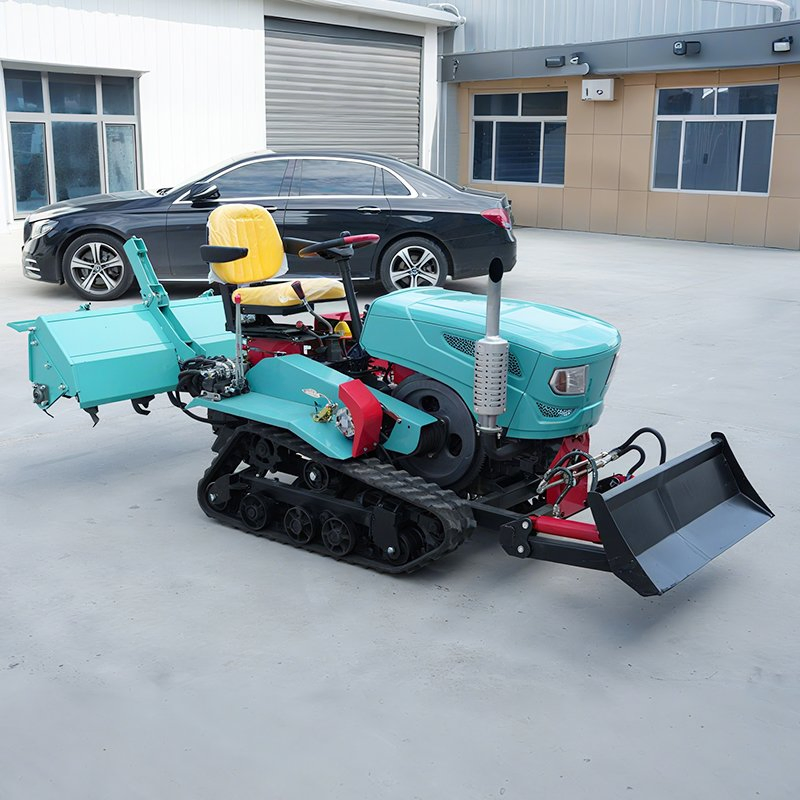 Premium Crawler Rotary Tiller Agricultural 35HP Rotary Tiller Gearbox Crawler Type Rotavator for Weeding Ditching Plowing