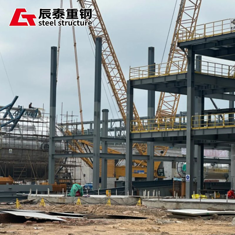 Prefabricated/Preba Industrial Light Hot Rolled H Section Galvanized/Painted Matel Building Warehouse/Workshop Steel Structure for Camp/Hangar/Garage