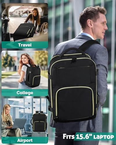 Travel Backpack for Women, Carry on Backpack for Men Flight Approved Airline Personal Item Travel Bag Tsa Business 15.6 in Laptop Mochila, Travels Bag