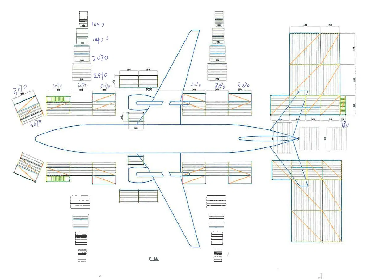 Safe Durable Scaffolding Aircraft Maintenance Project