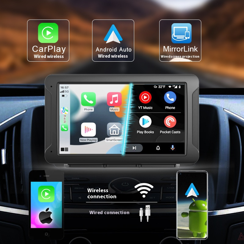 7 "Carplay Portable Car Navigation Multimedia MP5 Multi-Function Connected Car Bluetooth