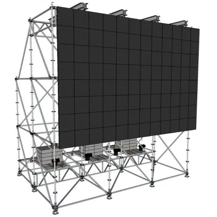 Scaffolding Layher Iron Galvanized Moving System Line Array Truss for Wedding Display Festival Exhibition Show Stage Music Party DJ Lighting Events