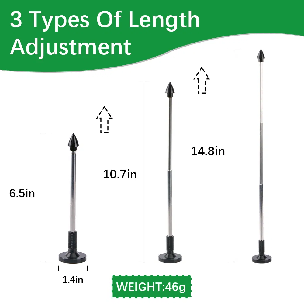 Golf Alignment Rods Golf Club Lie Angle Tool Aluminous Golf Swing Training Aid 3 Section Retractable Golf Alignment Rods Golf Direction Indicator Gift
