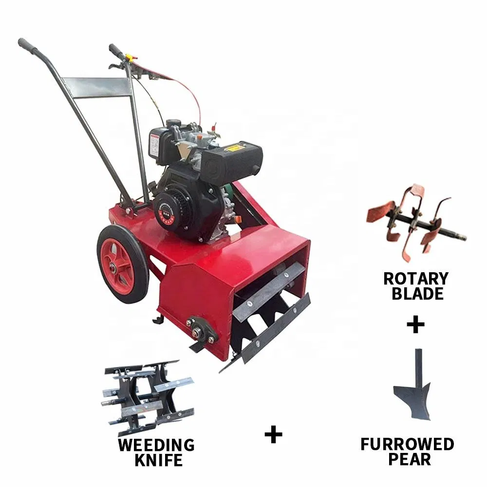 Self-Propelled Weeder Household Agricultural Gasoline Rotary Tillage, Soil Loosening and Ditching Multi-Functional Mower