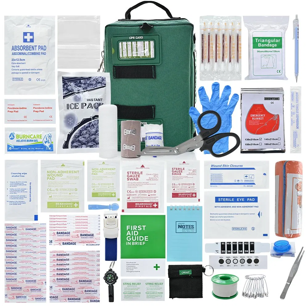 255PCS Outdoor First Aid Kit Emergency Survival Kit for Hiking Camping Traveling