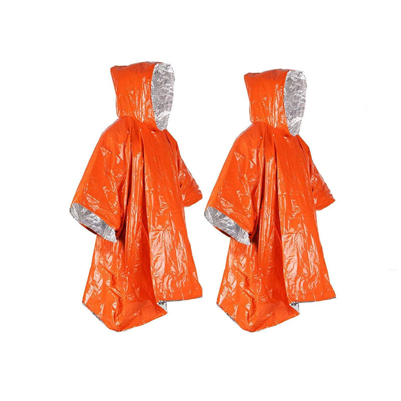 OEM/ODM Reusable Weather-Resistant Emergency Rain Cape for Survival Kits