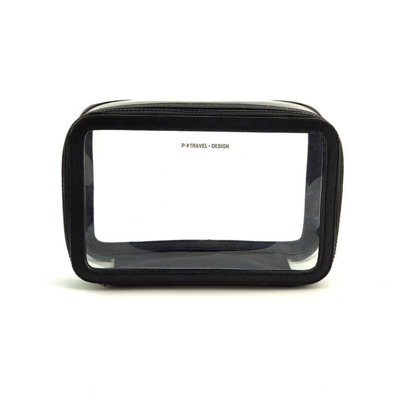 Approved Liquid Bag Clear Toiletry Bag for Airport Flights Travel, Transparent Plastic Makeup Pouch Wash Bag for Men Women