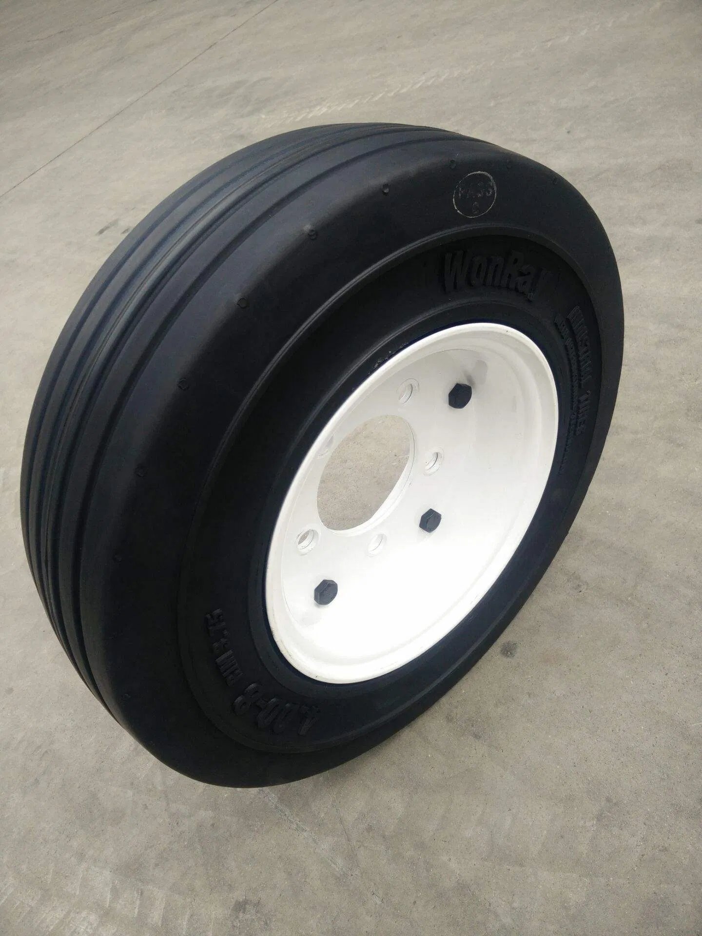 Puncture Proof Solid Tires 4.00-8 400-8 with Rim Forklift Wheels Llantas Aviation Parts