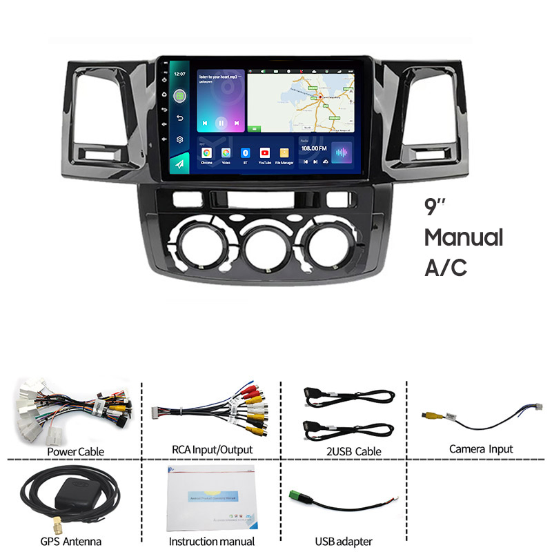 Android Car GPS Navigation Fortuner Sw4 Hilux Vigo