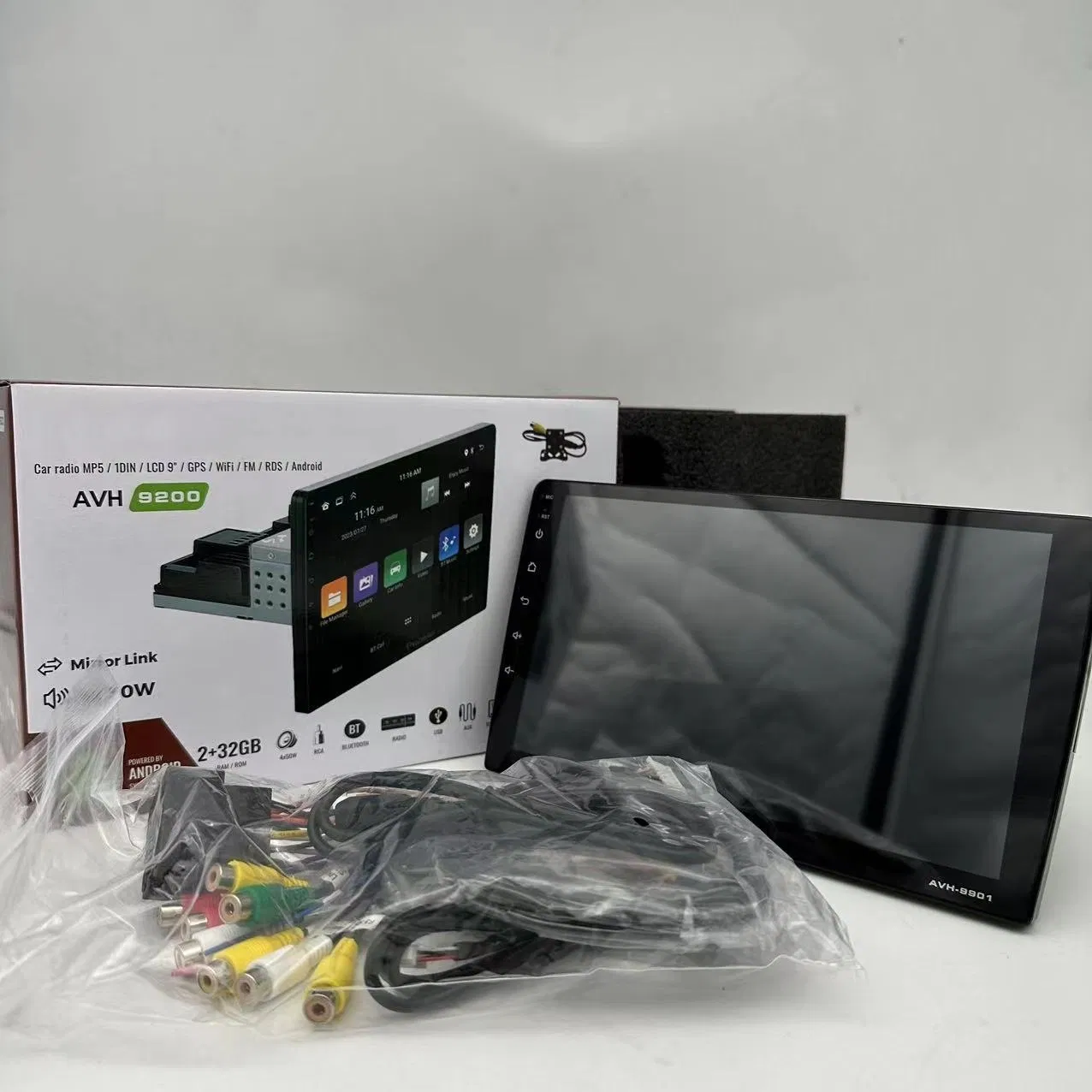 New Design 1DIN Car Android Touch Screen 9 Inch GPS Radio Navigation